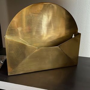 Gold metal envelope decor
